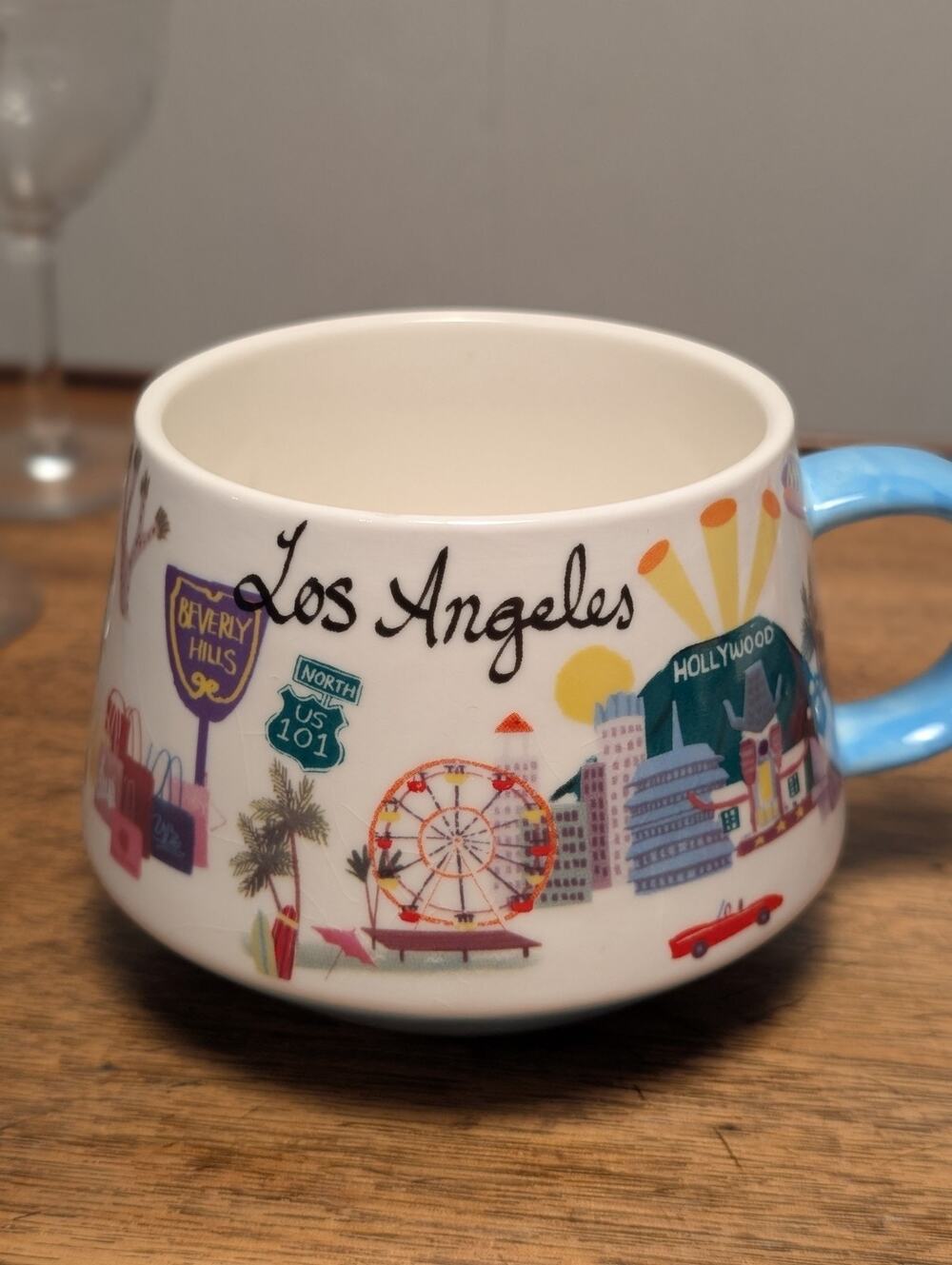 GRACE Teaware LOS ANGELES Landmark Fine Porcelain Tea/Coffee Mug White